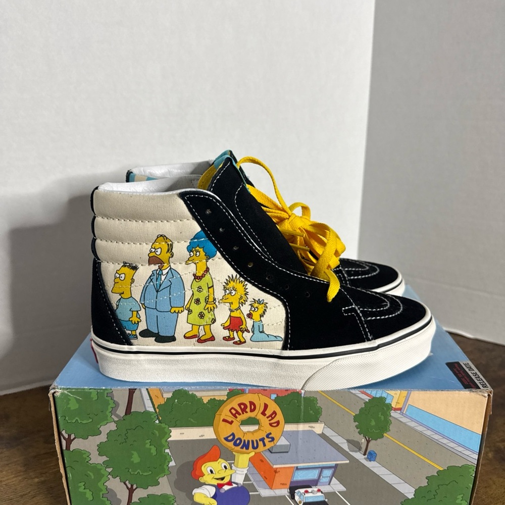 Vans Sk8-Hi The Simpsons Family Portrait Hi-Top Shoes Men’s 6.5 Women’s 8 NEW